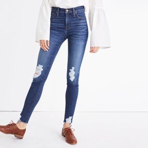 Madewell 9 inch high rise skinny jeans